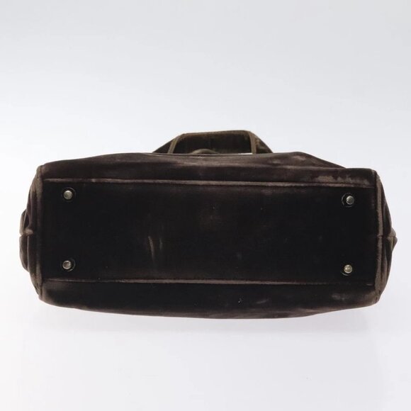 PRADA Hand Bag Velor Brown - Picture 6 of 15
